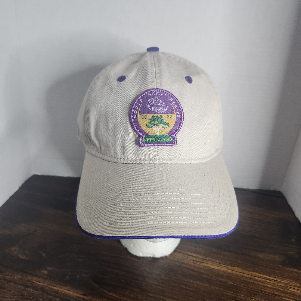 2022 Breeder's Cup Horse Racing Beige /Stone Keeneland Hat NWT